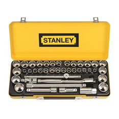Stanley Socket Set - 1/2" Drive, Metric & Imperial, 40 Piece, , scaau_hi-res