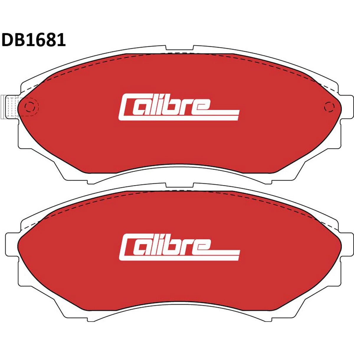 Calibre Disc Brake Pads DB1681CAL, , scaau_hi-res