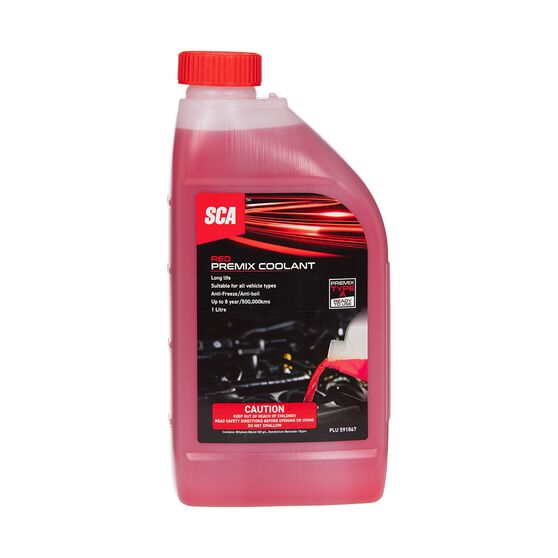 SCA AntiFreeze/AntiBoil Premix Coolant Red 1 Litre Supercheap Auto