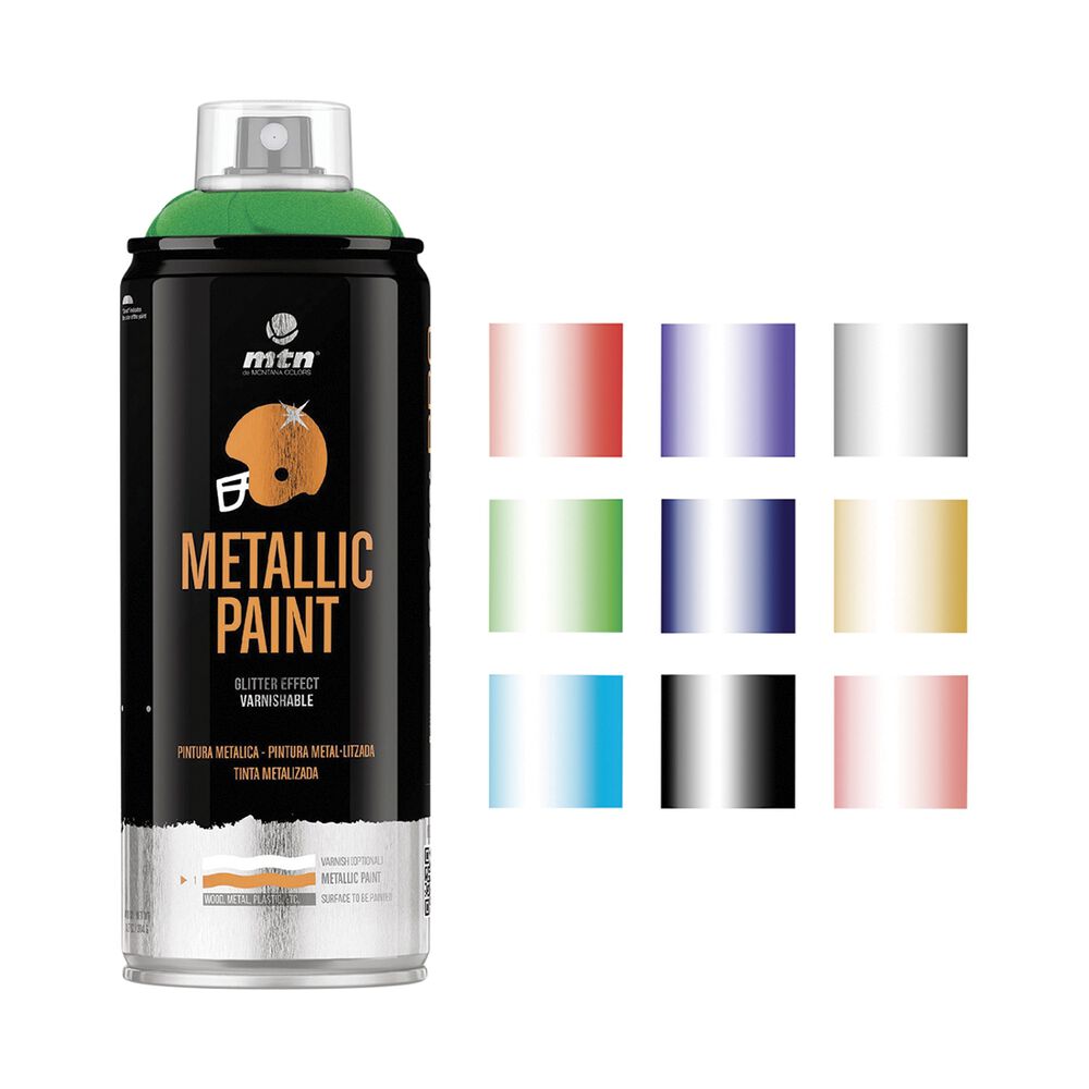 MTN Pro Metallic Green Spray Paint 400mL Supercheap Auto
