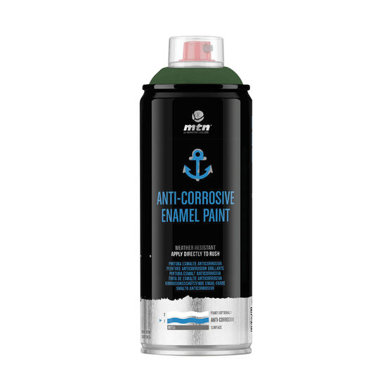MTN Pro Green Anti-Corrosive Enamel Spray Paint 400mL, , scaau_hi-res