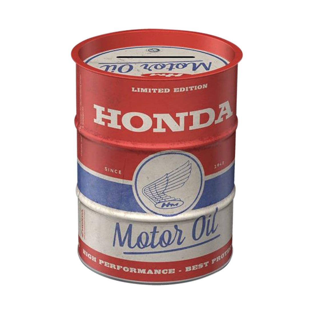 Nostalgic-Art &Ograve;il Barrel Money Box Honda MC Motor Oil, , scaau_hi-res