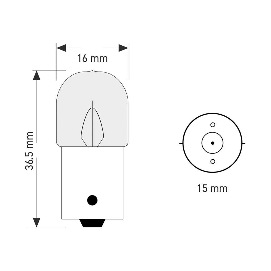 SCA Incandescent Globe - R10W 12V 10W - 2 Pack, , scaau_hi-res