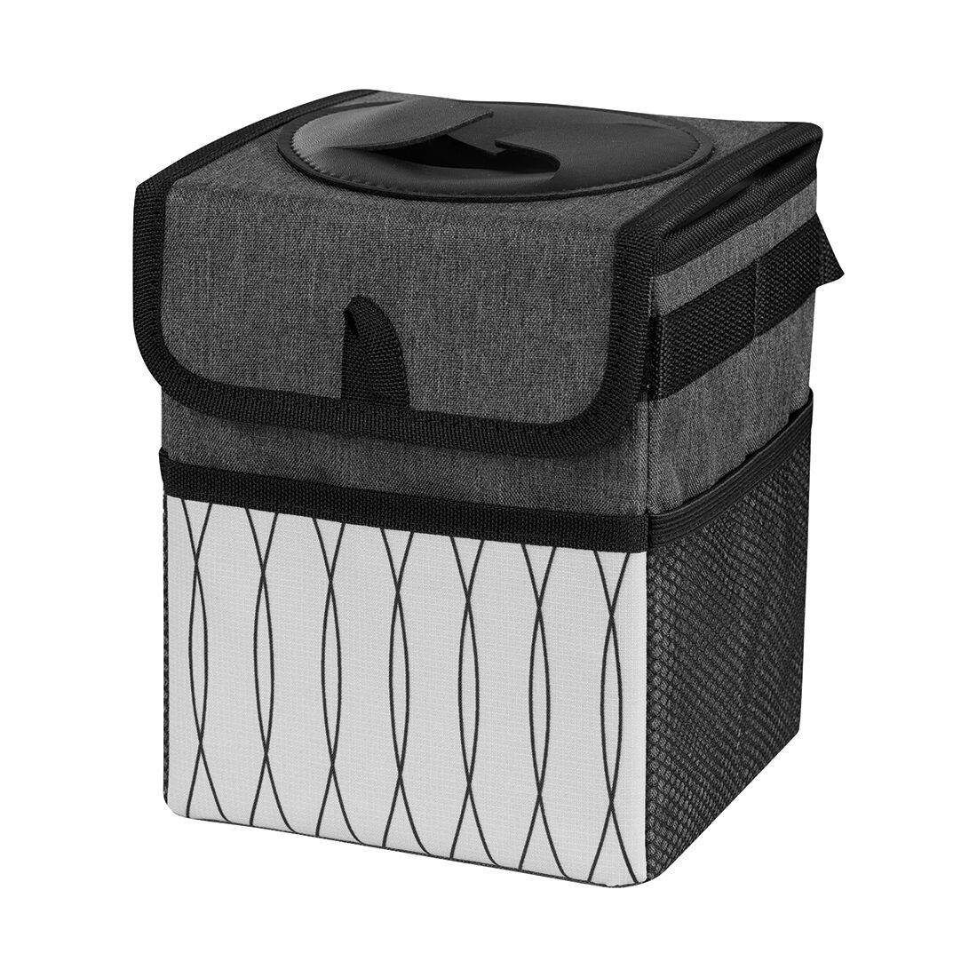 Cabin Crew Rubbish Bin Grey/Print/Black, , scaau_hi-res