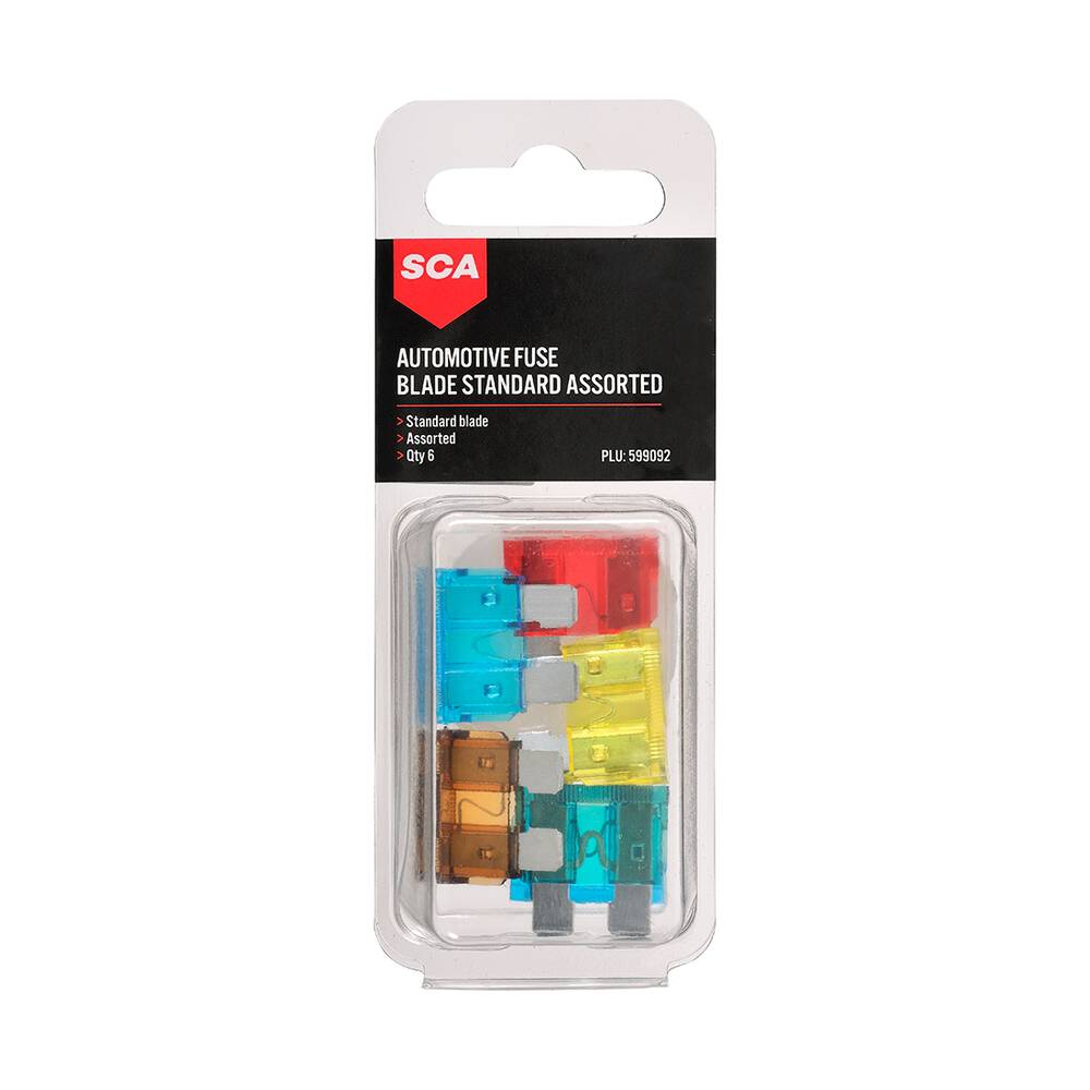 Csa Fuse SCA Automotive Fuses - Standard Blade Assorted, 6 Pack | Supercheap Auto
