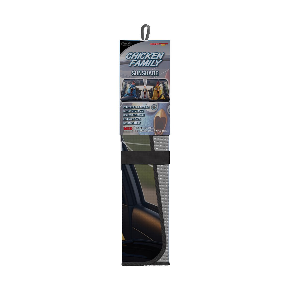 Chicken Family Sunshade Accordion Front, , scaau_hi-res