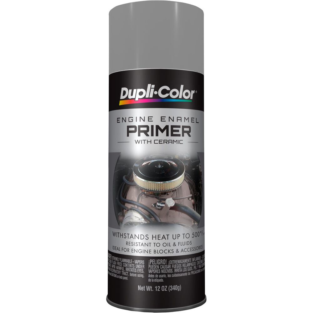 DupliColor Engine Enamel Aerosol Paint Grey Primer, 340g