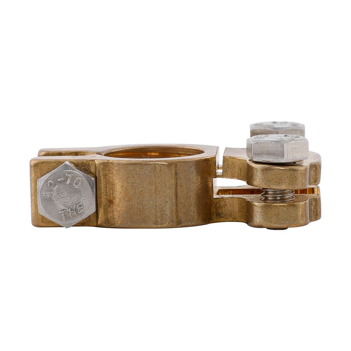 Century Battery Terminal, Forged Brass, Saddle Type - Positive, , scaau_hi-res