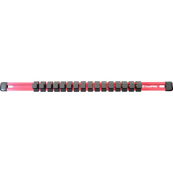 ToolPRO Socket Rail Aluminium 1/2" Drive 16 Clip Supercheap Auto