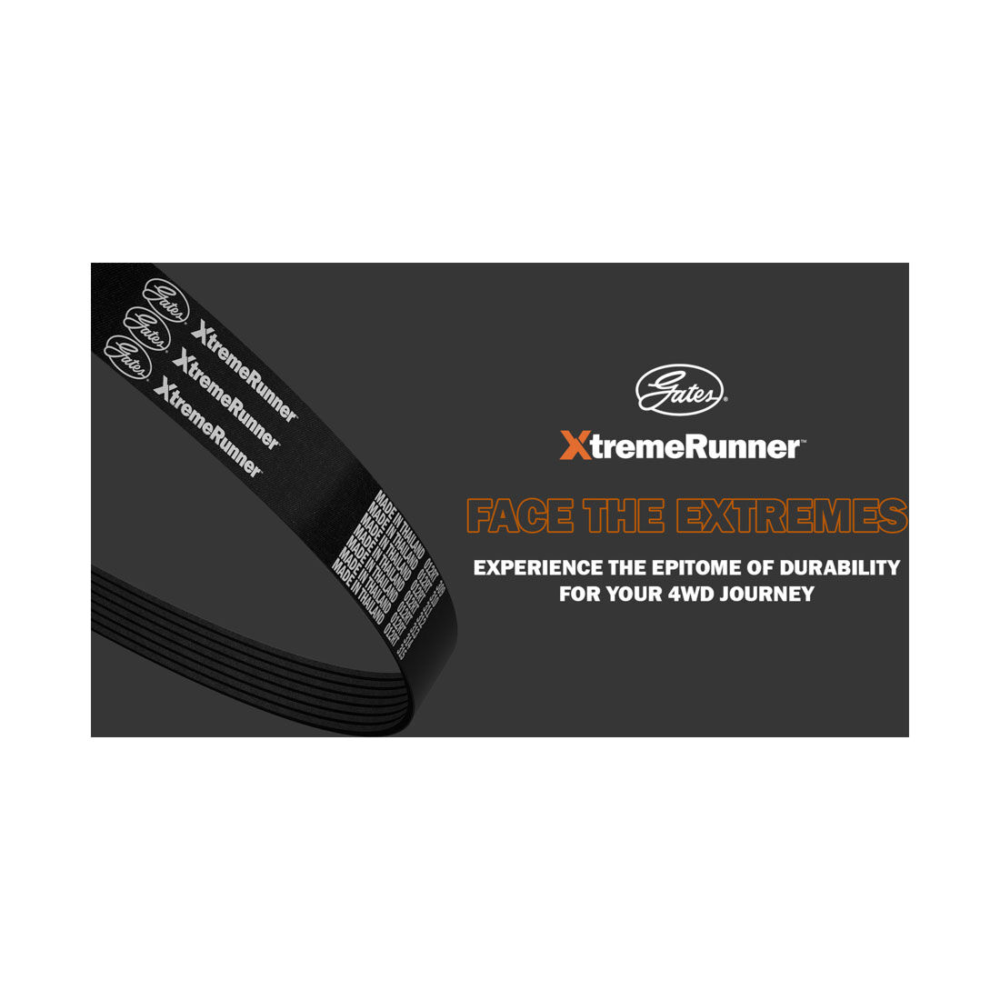 Gates XtremeRunner Micro-V Drive Belt - 7PK990XR, , scaau_hi-res