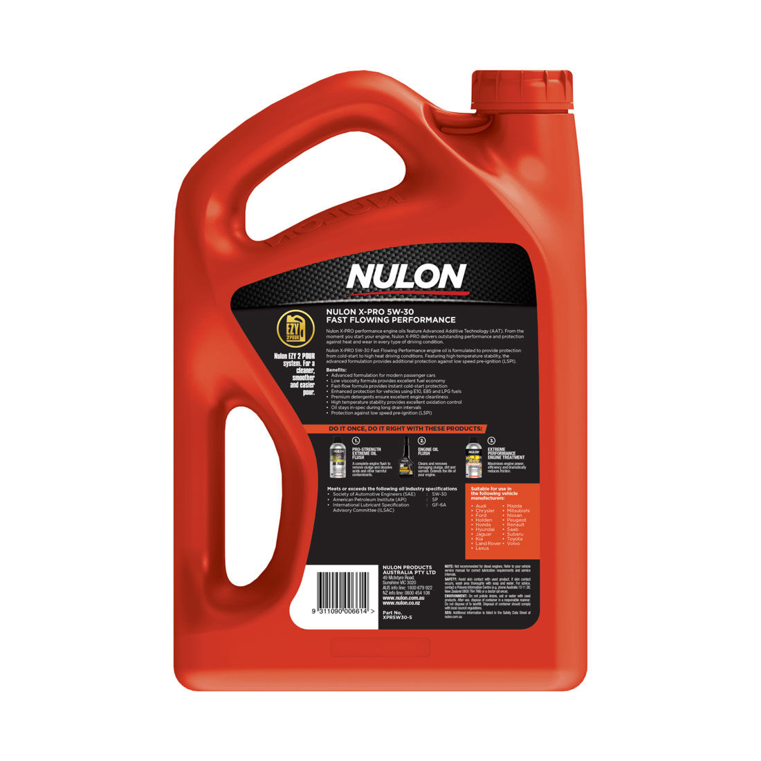 Nulon X-PRO 5W-30 Fast Flowing Performance Engine Oil - 5W-30 5 Litre, , scaau_hi-res