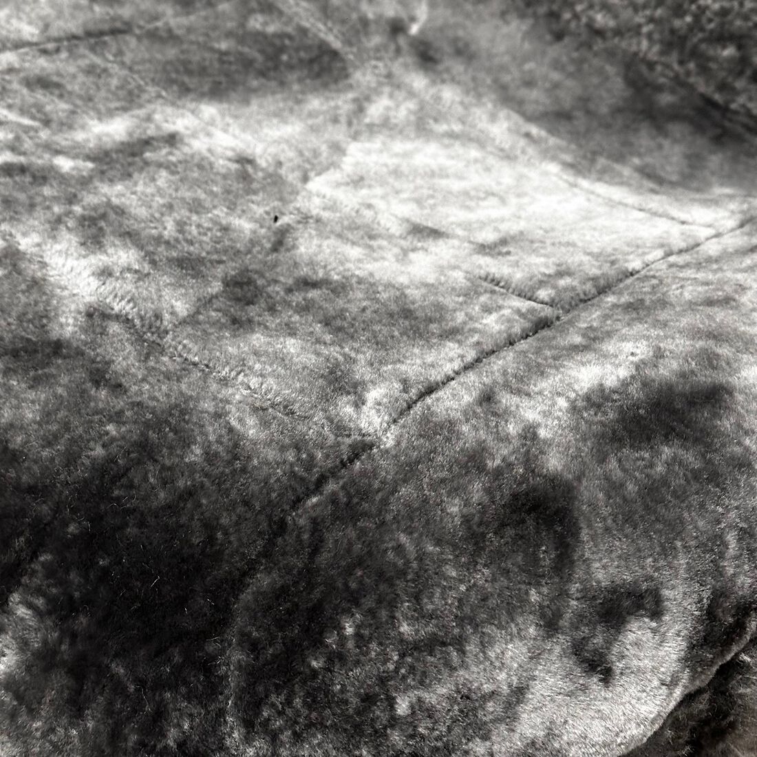 Silver CLOUDLUX Sheepskin Seat Covers - Slate Adjustable Headrests Size 30 Airbag Compatible, , scaau_hi-res