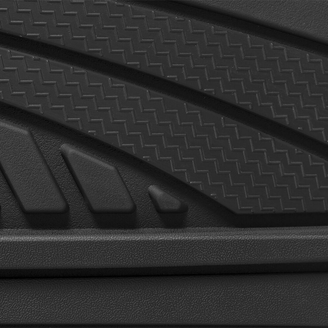 SCA Car Floor Mats PVC Rubber Heavy-Duty Trim Black Set of 4, , scaau_hi-res