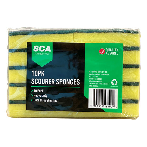 SCA Scourer Sponges - 10 Pack, , scaau_hi-res