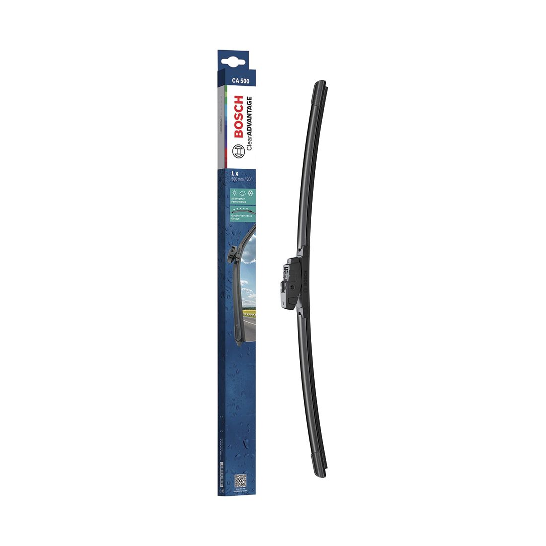 Bosch Clear Advantage Wiper Blade 500mm (20") Single - CA500, , scaau_hi-res