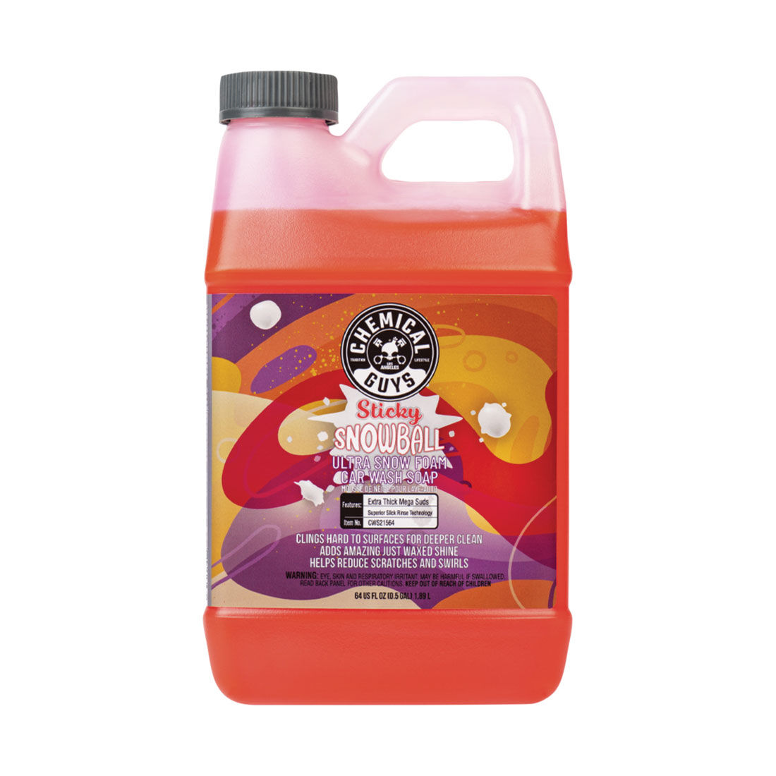 Chem Guys Foam Wash Sticky Snowball 1.89L, , scaau_hi-res