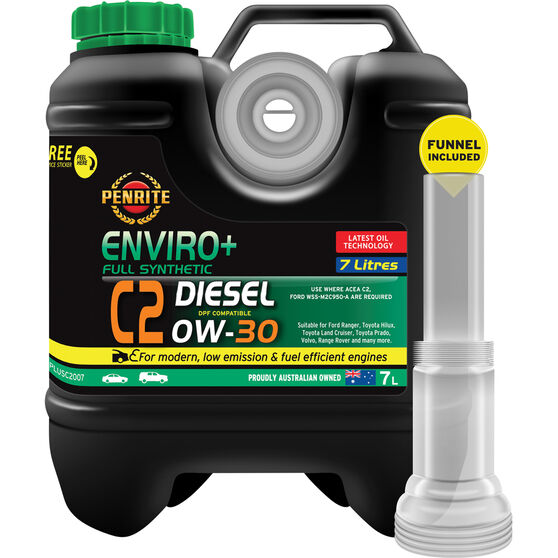 Penrite Enviro+ C2 Engine Oil 0W-30 7 Litre, , scaau_hi-res