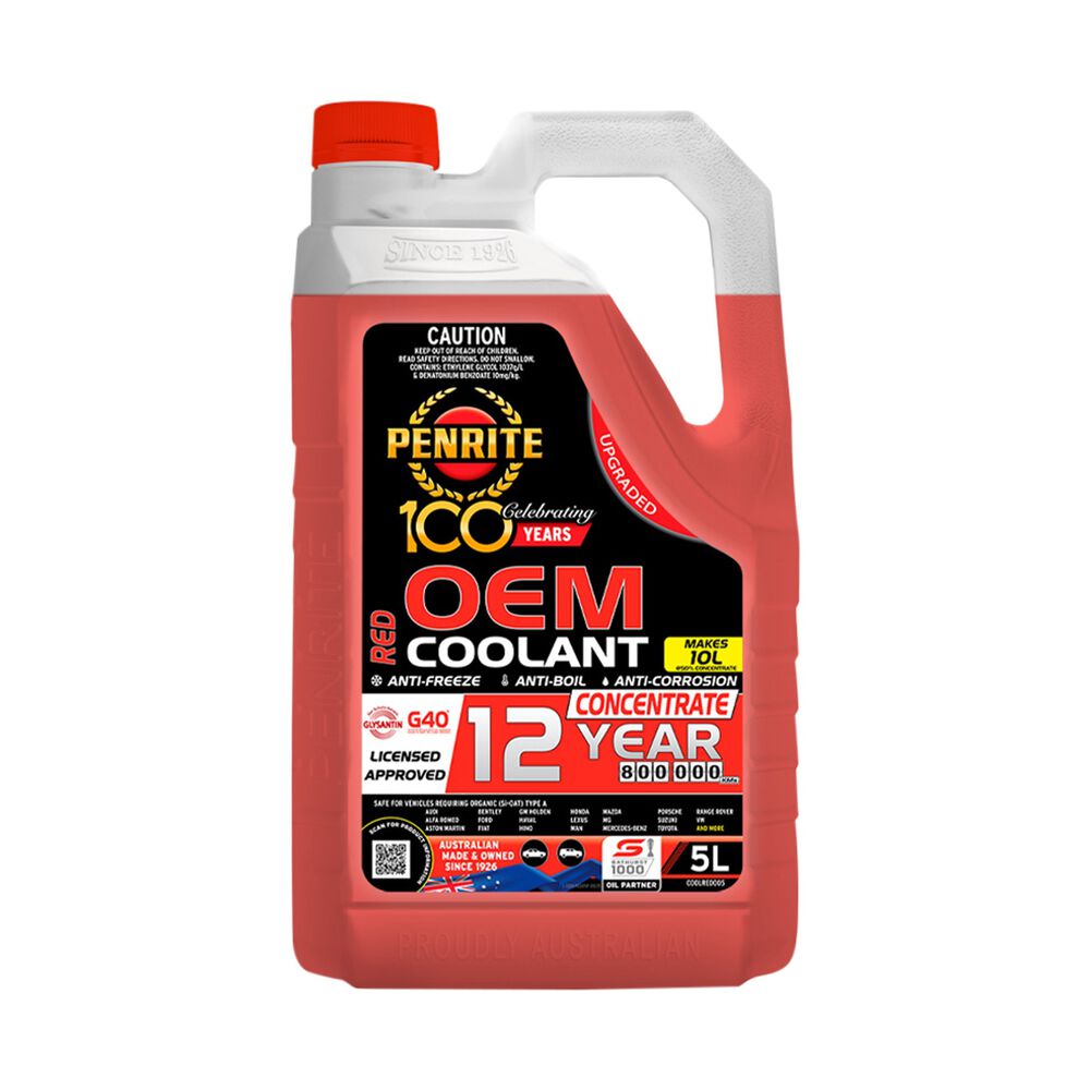 Penrite Red OEM Coolant Concentrate 5 Litre Supercheap Auto