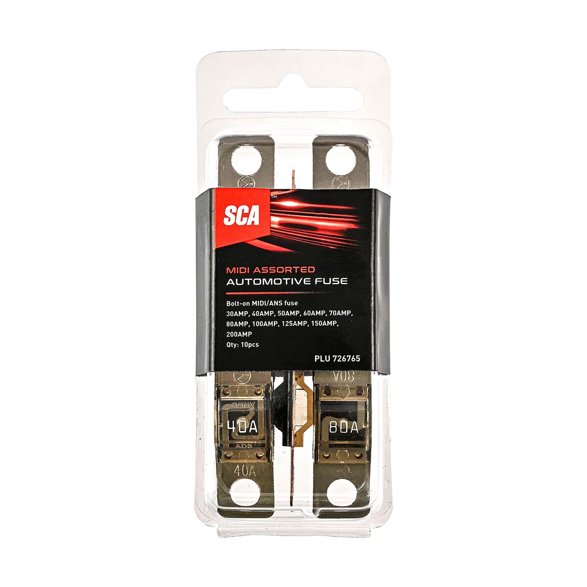 SCA Automotive Midi Fuses - Assorted - 10 Pack, , scaau_hi-res