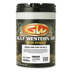Gulf Western Gear Lube Gear Oil - 20 Litre, 85W-140, , scaau_hi-res