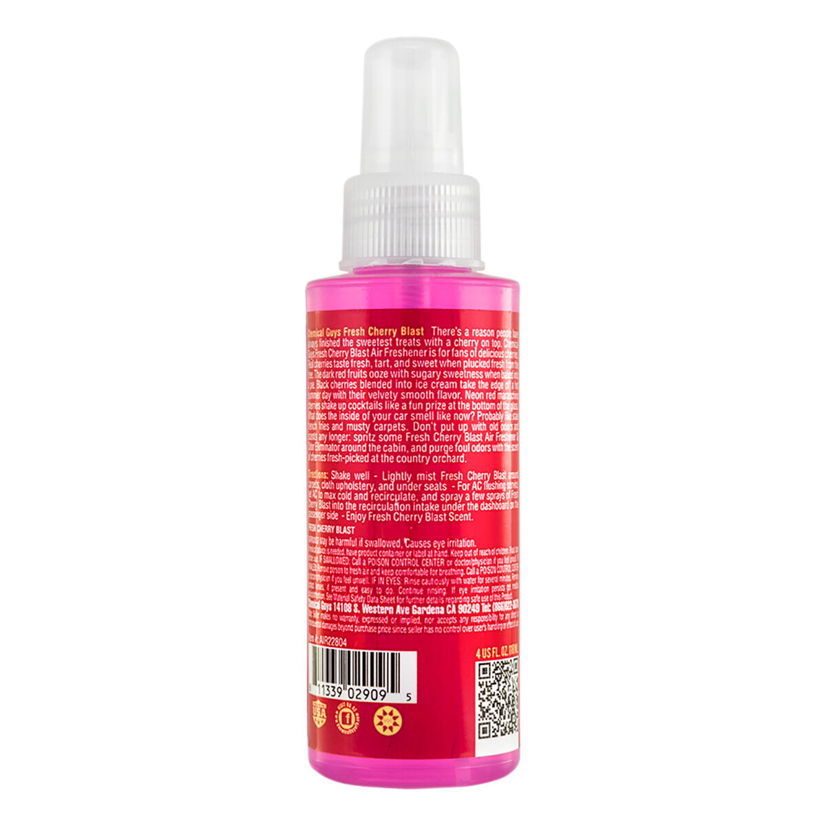 Chemical Guys Air Freshener Spray Fresh Cherry Blast 118mL, , scaau_hi-res