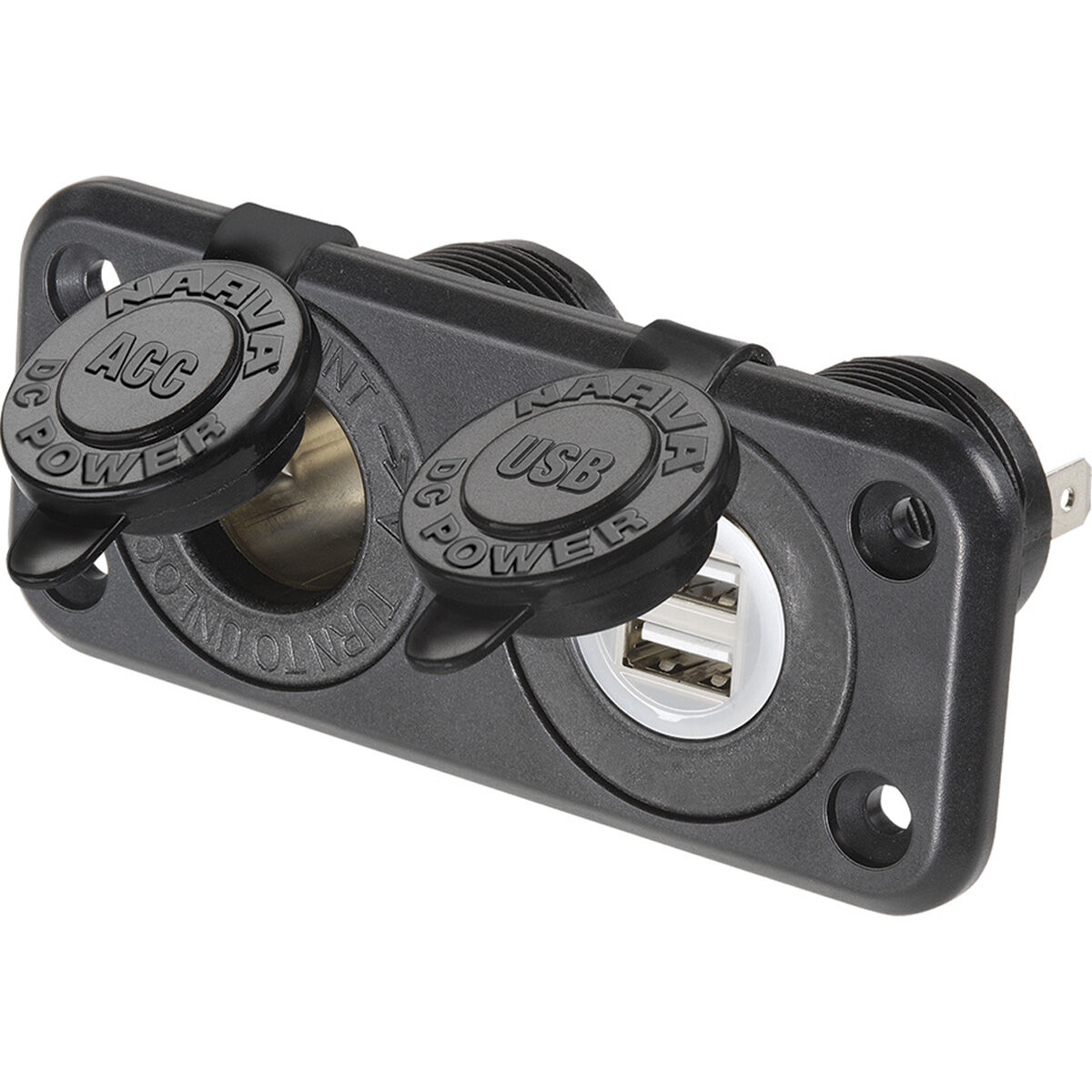 Flush mount best sale cigarette lighter usb