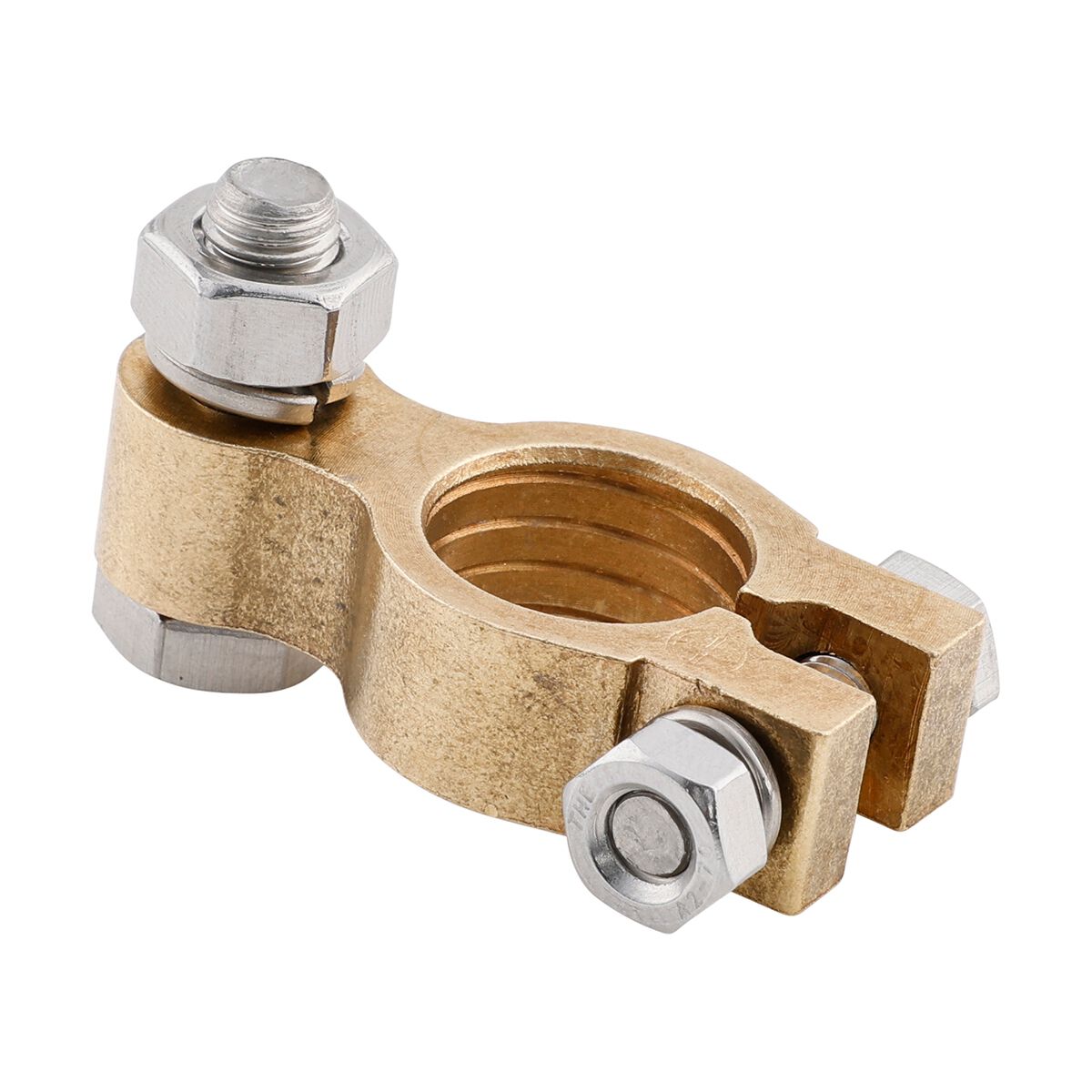 Century Battery Terminal, Forged Brass, Bolt Type - Positive, , scaau_hi-res