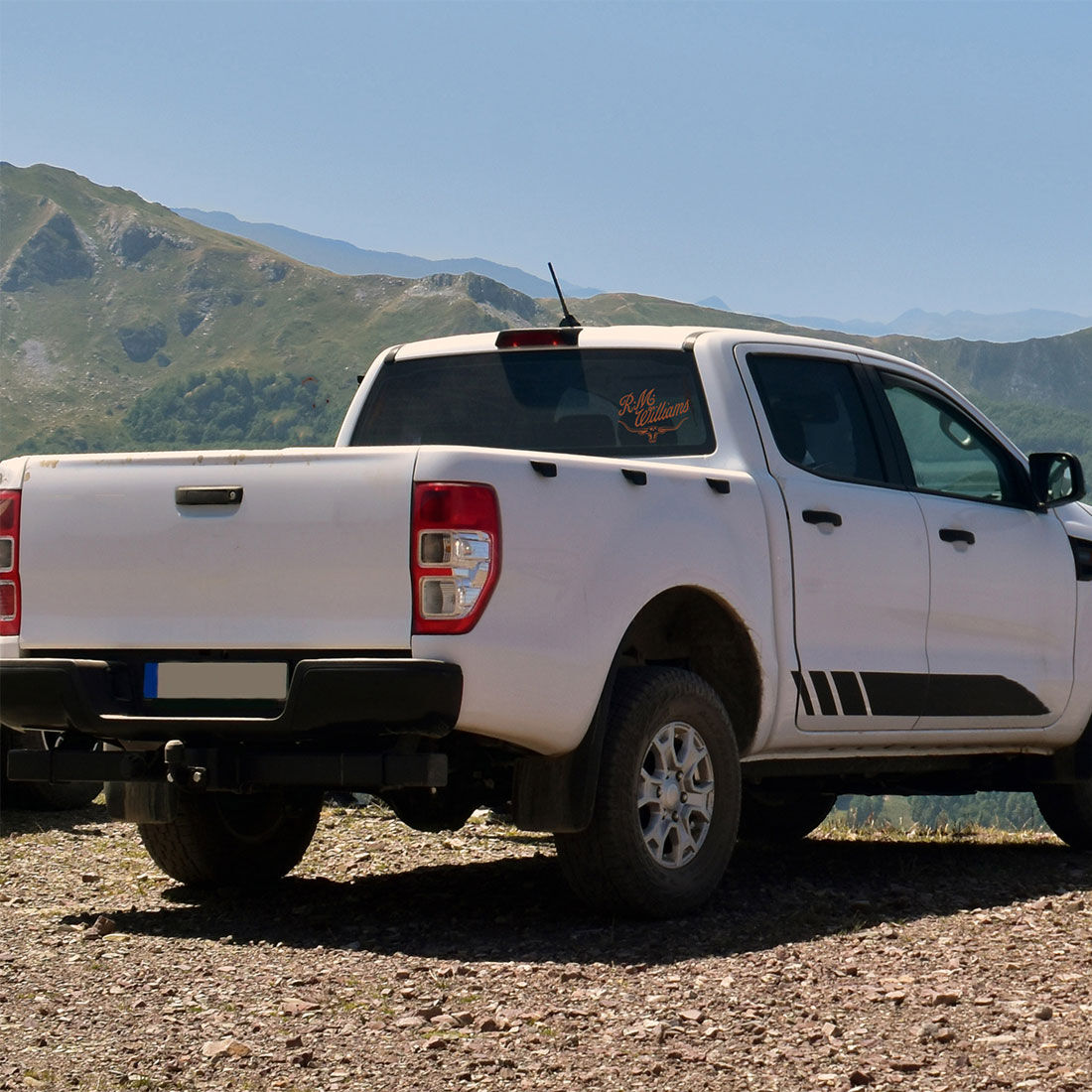 R.M.Williams Tan Script Sticker, , scaau_hi-res