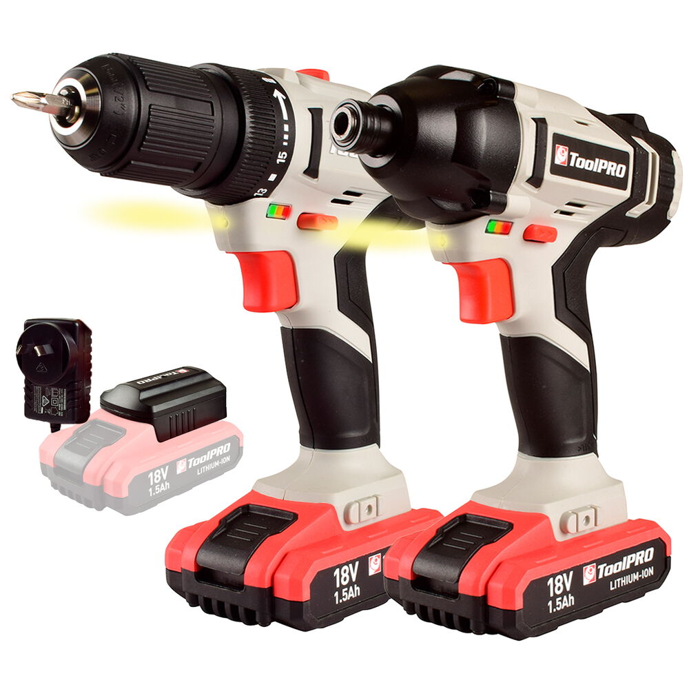 ToolPRO Drill and Impact Driver Kit 18V Supercheap Auto