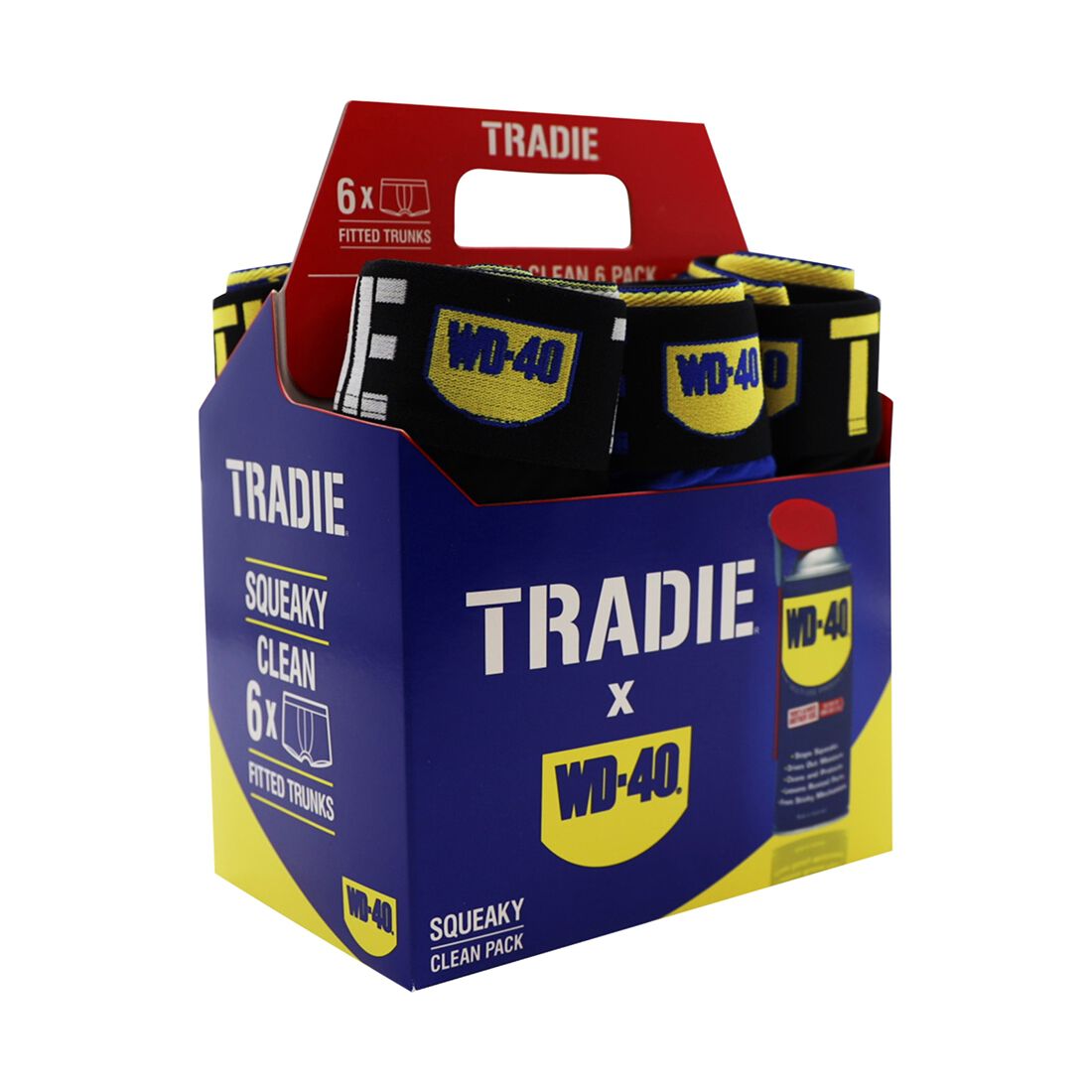 Tradie Trunks WD40 6 Pack Black, , scaau_hi-res