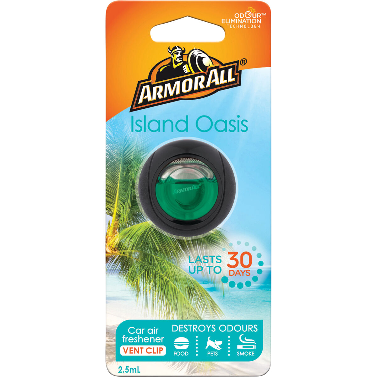 Armor All Vent Air Freshener Island Oasis 2.5mL, , scaau_hi-res