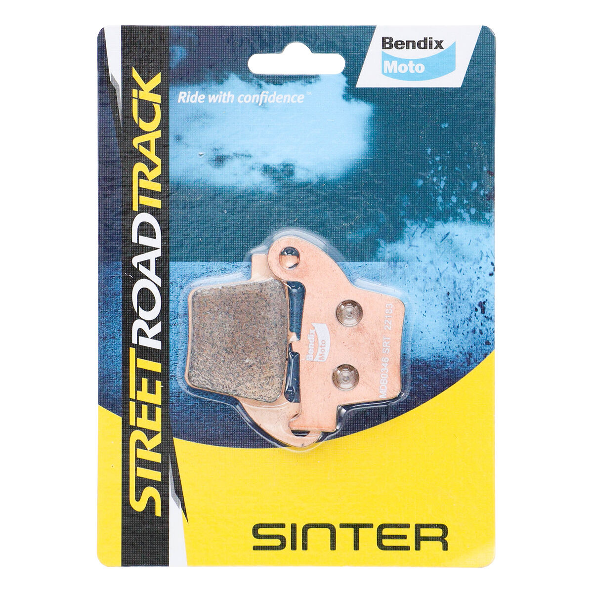 Bendix Street Road Track Motorcycle Disc Brake Pads - MDB0346-SRT, , scaau_hi-res