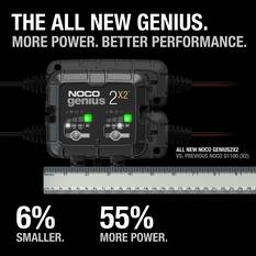 NOCO Genius 2X2 Smart Battery Charger 6V/12V 2-Bank 4 Amp, , scaau_hi-res
