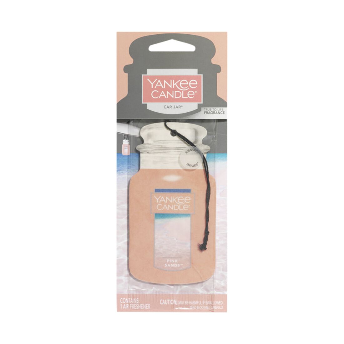 Yankee Candle Car Jar Air Freshener - Pink Sands 1 Pack, , scaau_hi-res