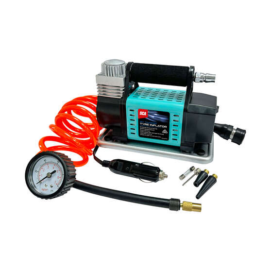 SCA Thunder 12V 100PSI 25LPM Tyre Inflator, , scaau_hi-res