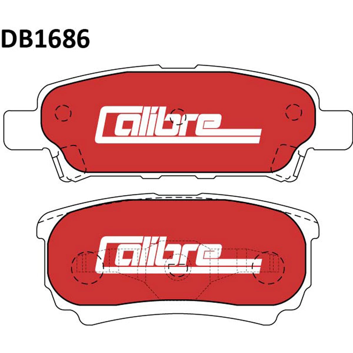 Calibre Disc Brake Pads DB1686CAL, , scaau_hi-res