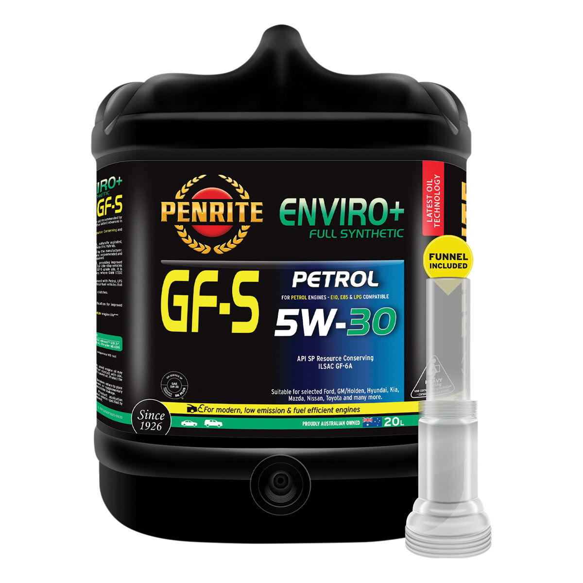 Penrite Enviro+ GF-S Engine Oil 5W-30 20 Litre, , scaau_hi-res
