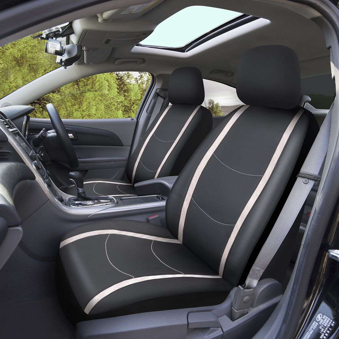 SCA Leather Look Seat Cover Pink Shimmer, , scaau_hi-res