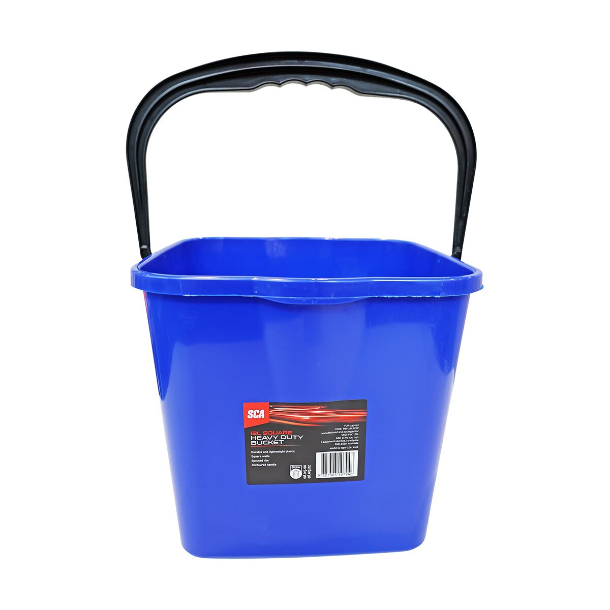 SCA Heavy Duty Square Bucket 12 Litre, , scaau_hi-res