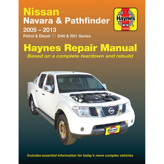 Haynes Car Manual Nissan Navara, Pathfinder, 2005-2015 - 72732, , scaau_hi-res