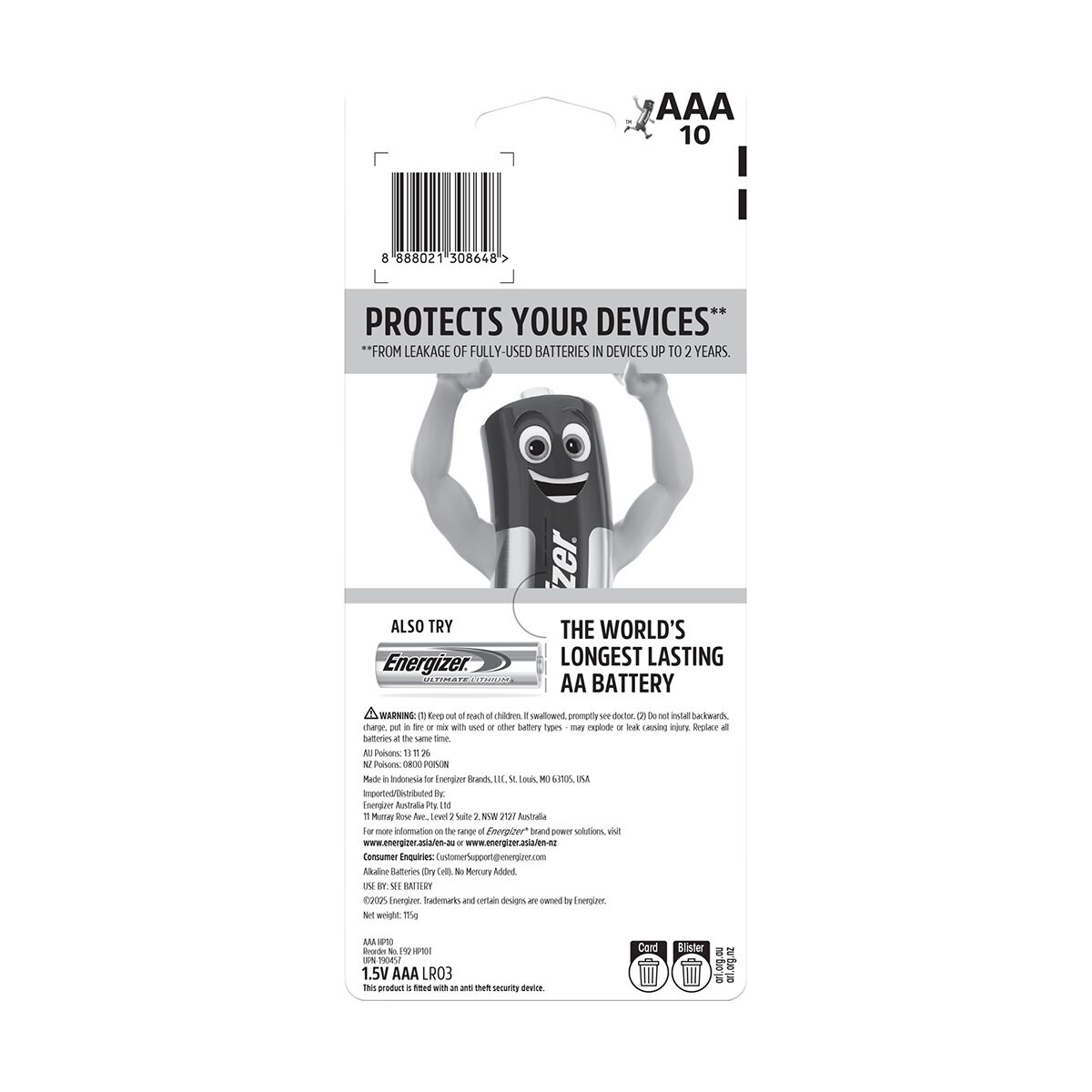 Energizer Max AAA 10pk, , scaau_hi-res
