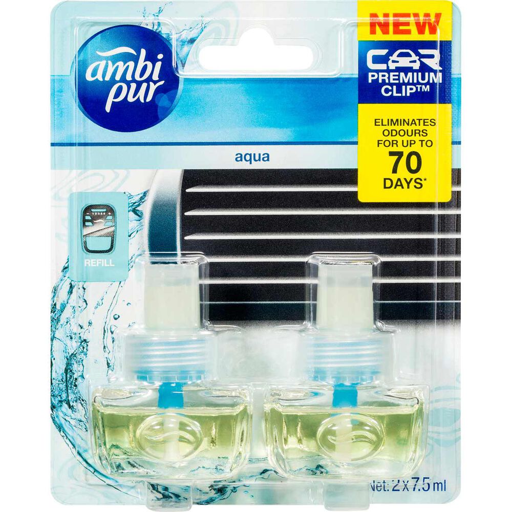 Ambi Pur Air Freshener Refill - Aqua, 2 Pack | Supercheap Auto