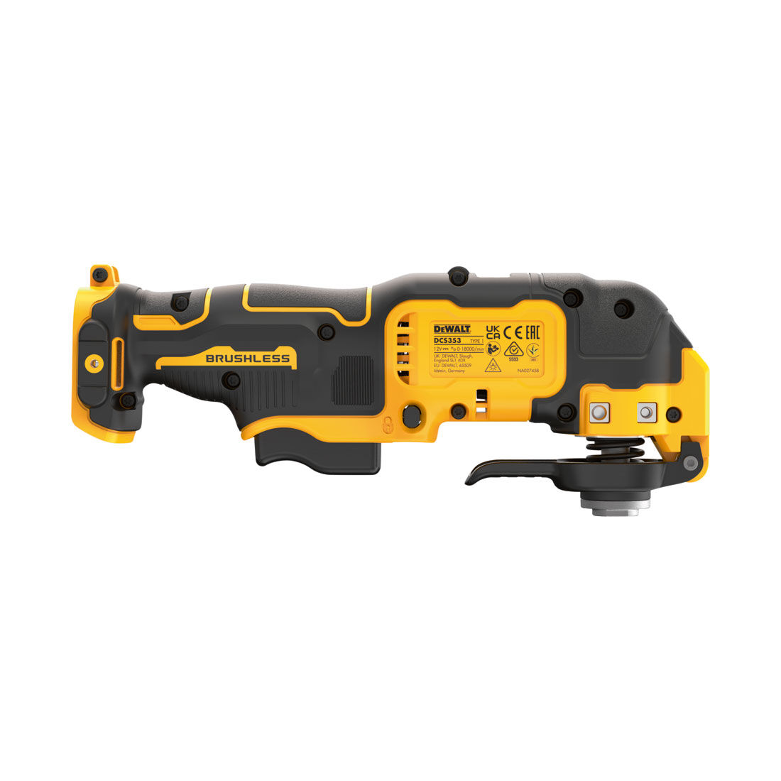 DeWALT XR 12V Brushless Oscillating Multitool Skin, , scaau_hi-res