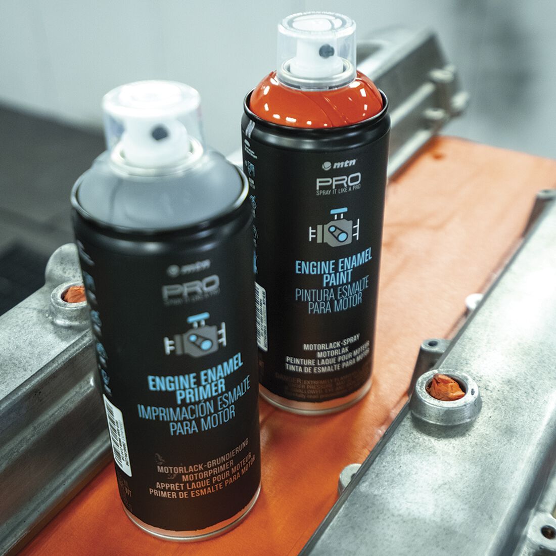 MTN PRO Engine Enamel Primer Grey 400ml Spray Paint, , scaau_hi-res