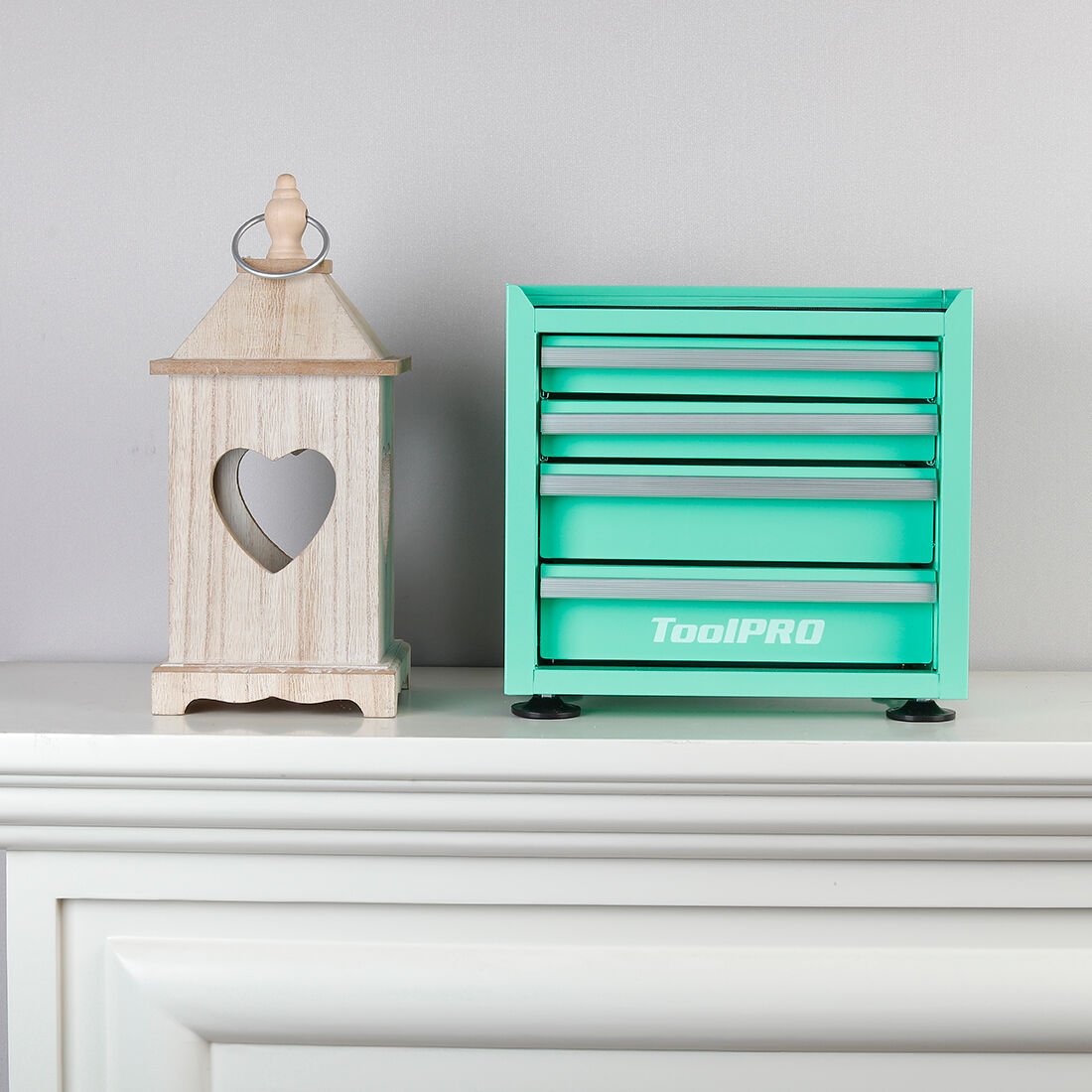 ToolPRO Mini Tool Cabinet 4 Drawer Aqua, , scaau_hi-res