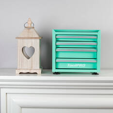 ToolPRO Mini Tool Cabinet 4 Drawer Aqua, , scaau_hi-res