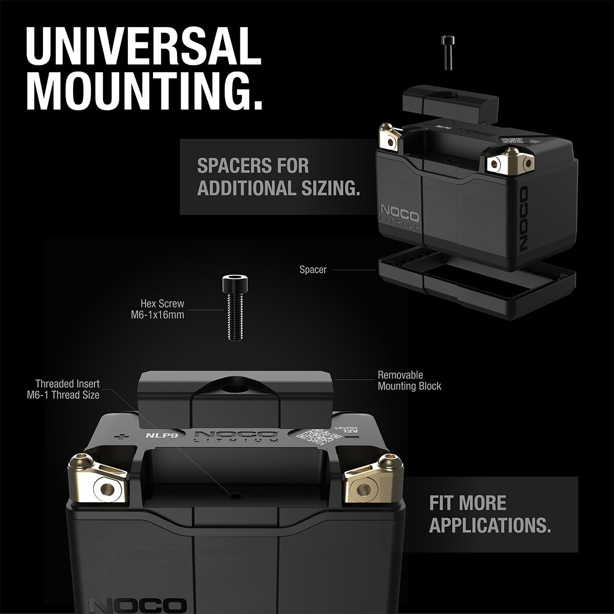 NOCO Lithium Powersports Battery - NLP9, , scaau_hi-res