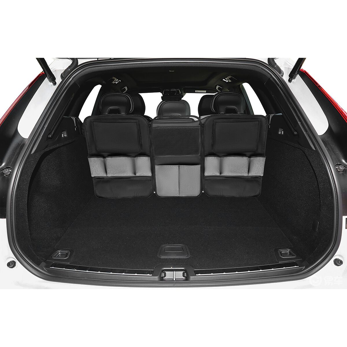 Cabin Crew Kids Repreve Triple Backseat Organiser Black/Grey, , scaau_hi-res