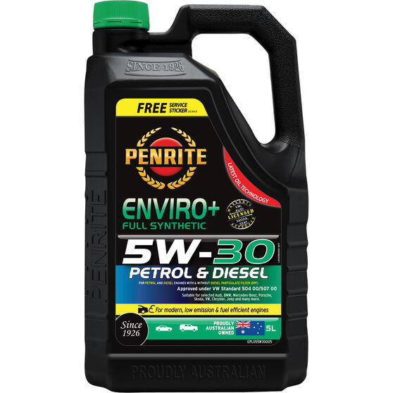 Penrite Enviro+ Engine Oil 5W30 5 Litre Supercheap Auto