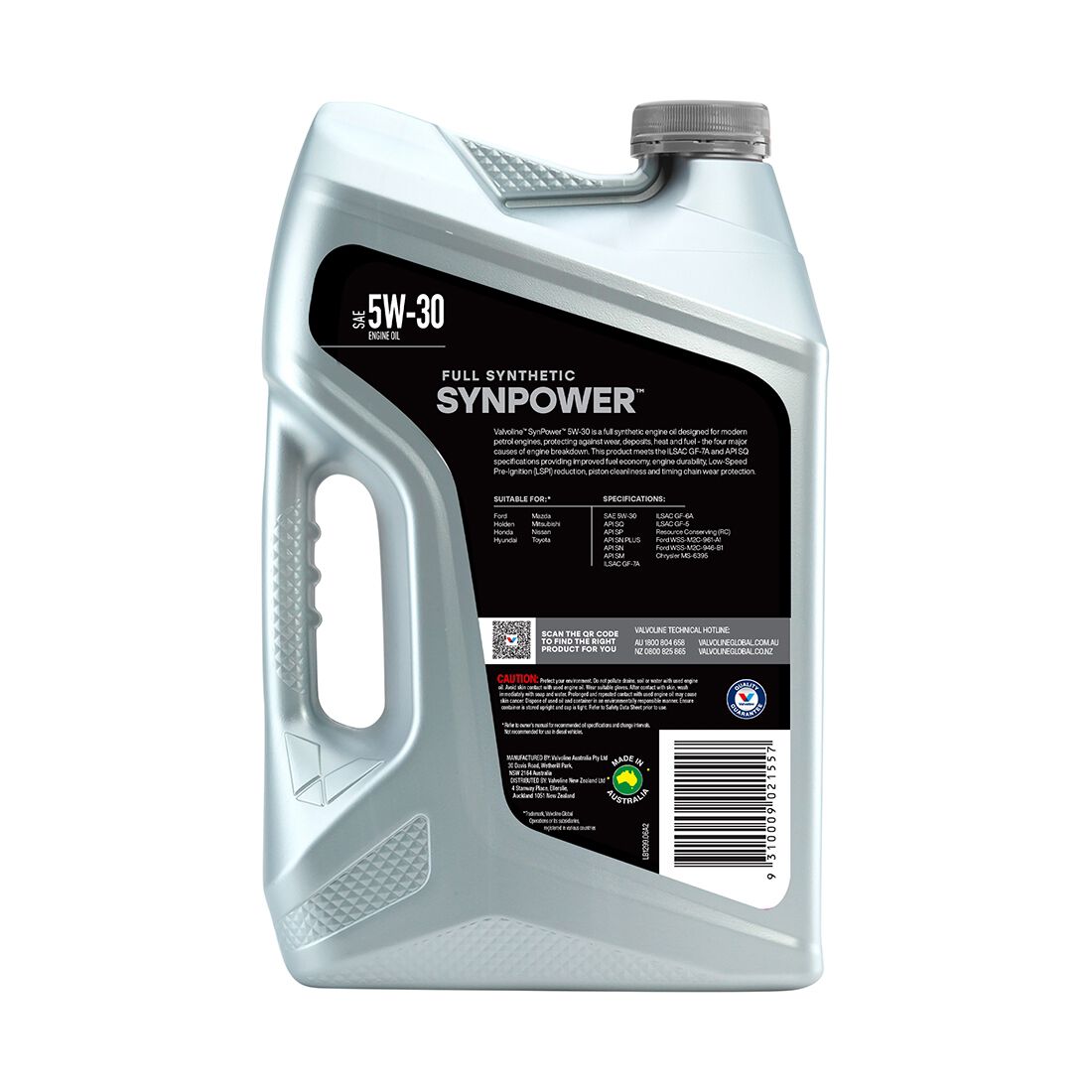 Valvoline Synpower Engine Oil 5W-30 6 Litre, , scaau_hi-res